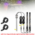 1FT LED Whip Light with APP & RF Remote Control for ATV UTV Side by Side Truck Offroad Dancing Warning Antenna Flagpole Lights