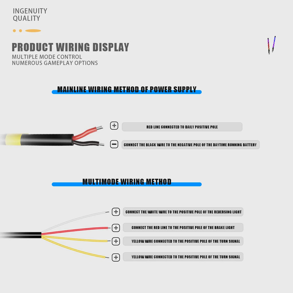 1FT LED Whip Light with APP & RF Remote Control for ATV UTV Side by Side Truck Offroad Dancing Warning Antenna Flagpole Lights